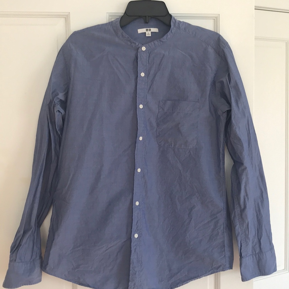 Collarless Shirt || Grandad Collar Shirt